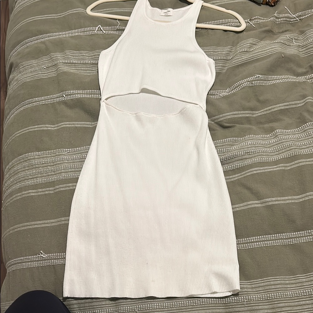 ARITZIA RIBBED CUT OUT DRESS